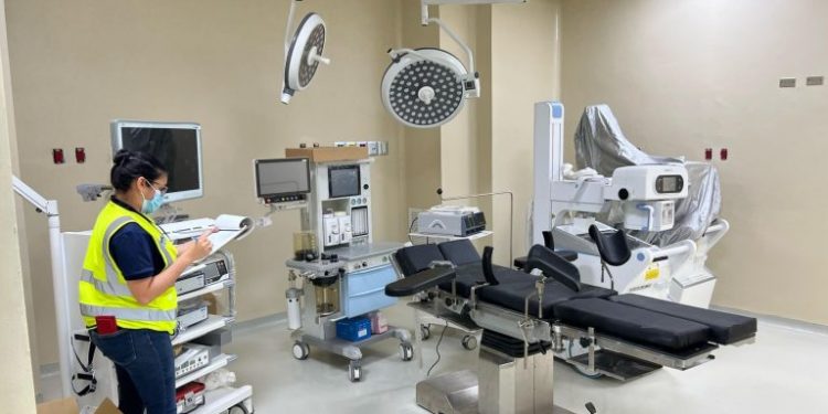 Dan toques finales a reconstrucción del hospital de Jarabacoa; Abinader lo entregará este domingo