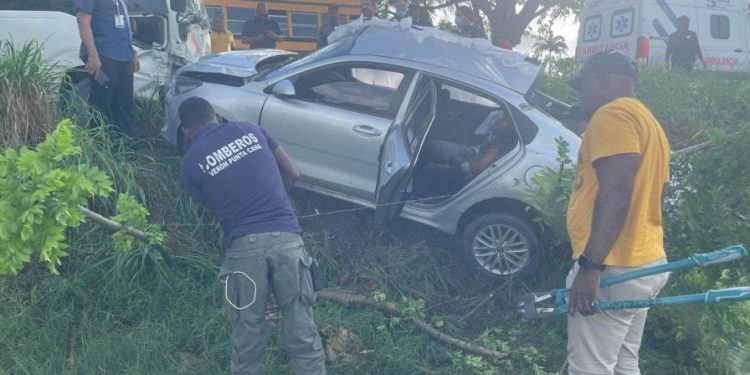 Cuatro personas fallecidas durante accidente de tránsito en la provincia La Altagracia