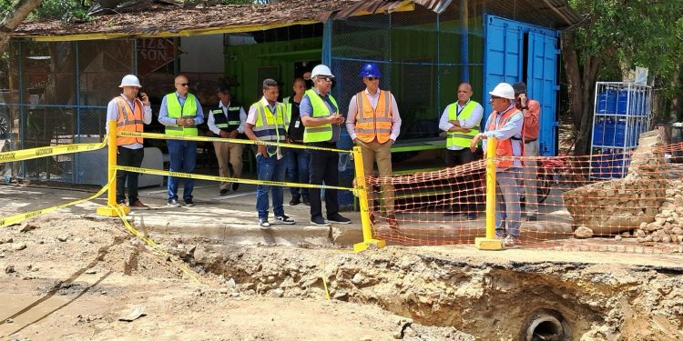 CORAASAN avanza en el mejoramiento del sistema pluvial en Cerro Hermoso, Santiago