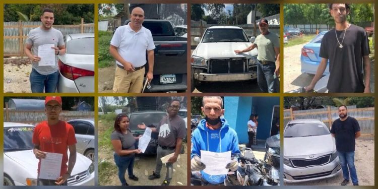 Policía entrega 16 vehículos recuperados tras ser reportados como robados en Santiago