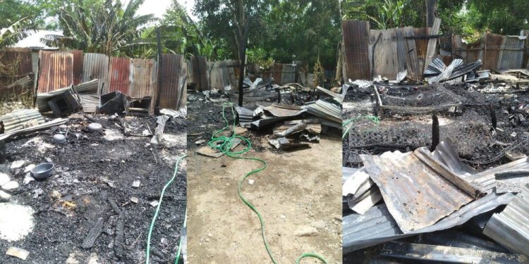 Incendio reduce a ceniza una vivienda y deja otras dos afectadas en Villa González en Santiago