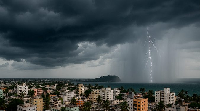 Pronostican aguaceros, tronadas y ráfagas de viento este lunes en varias provincias dominicanas