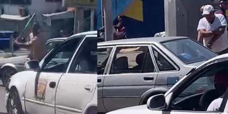 Chofer hiere a otro tras enfrentarse a batazos supuestamente por un pasajero en Santiago