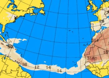 Polvo del Sahara, lluvias escasas y calor desde este miércoles en RD