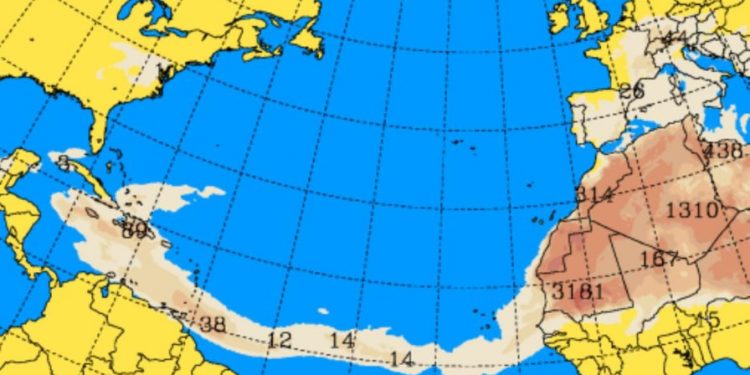 Polvo del Sahara, lluvias escasas y calor desde este miércoles en RD