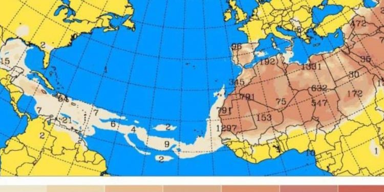Polvo del Sahara y sistema anticiclónico limitan lluvias