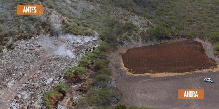 Autoridades cierran vertedero de Palmar de Ocoa