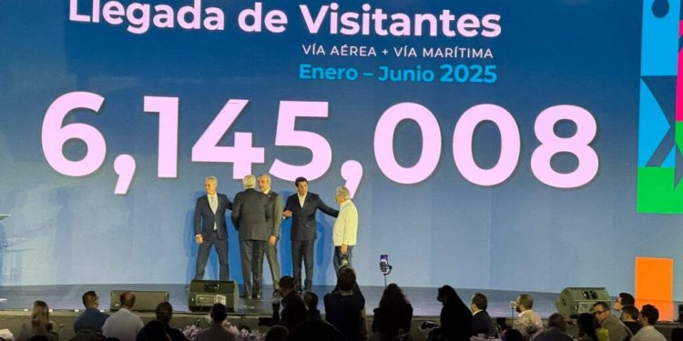 RD rompe récord histórico en turismo: más de 6.1 millones de visitantes en el primer semestre de 2025