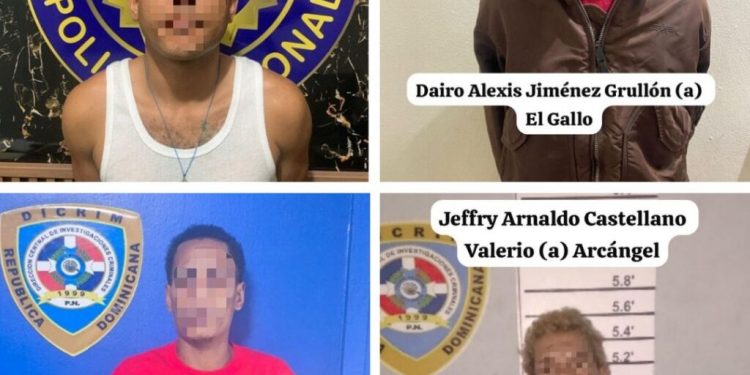 Arrestan a “El Gallo”, “Miguel”, “Nava” y “Arcángel” por robos cometidos en hechos separados en Santiago