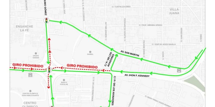 Gabinete de Transporte implementará cuarta fase de restricción de giros a la izquierda