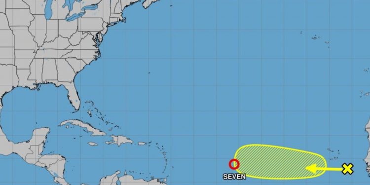 Se forma la depresión tropical 7 en el Atlántico central; Indomet mantiene "estricta" vigilancia
