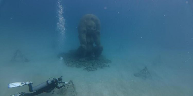 Escultura Atabey ha permitido sembrar más de 700 corales en Sosúa, dicen fundaciones