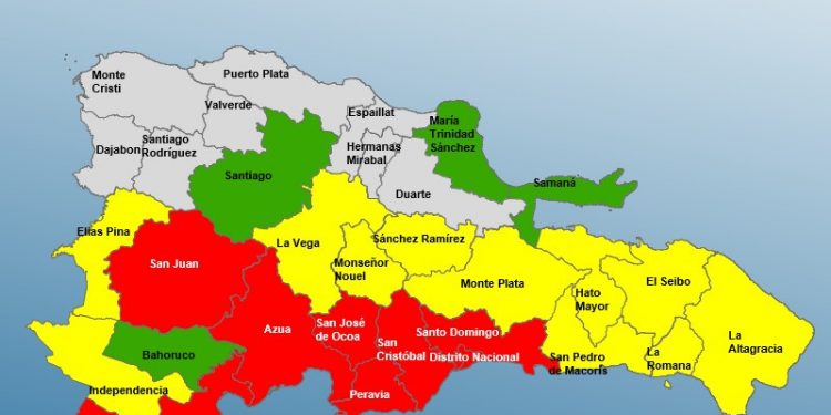 Estas son las nueve provincias bajo alerta roja por el paso de la tormenta Melissa