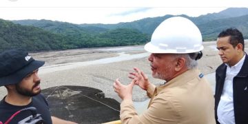 Desaguan el contraembalse Las Barias; administrador de Egehid supervisa protocolo de las presas