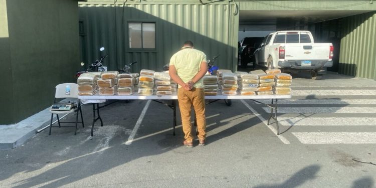 Intervienen 572 libras de marihuana en Baní ocultas en parte trasera de camión