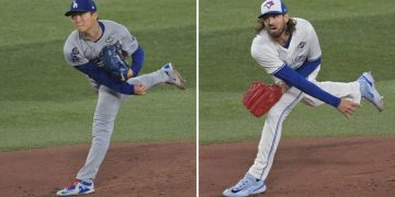 Azulejos a un juego de levantar el trofeo de la Serie Mundial y los Dodgers están al límite