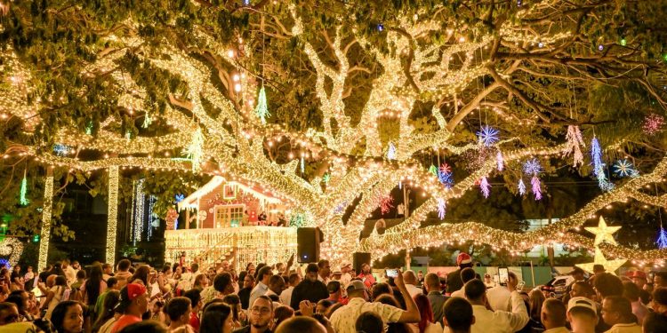 Alcalde Ulises Rodríguez enciende la Navidad con la apertura del Bosque Encantado ‘Encantus’