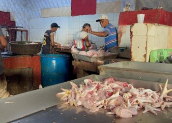 Pollo se vende entre 80 y 85 pesos la libra en el Hospedaje Yaque