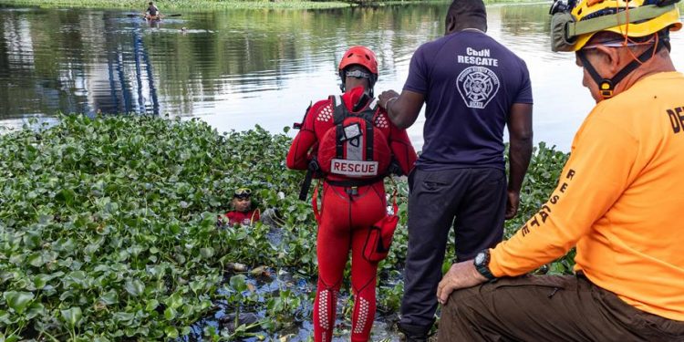 a de hombre que cayó al río Isabela durante accidente de tránsito en Villa Mella