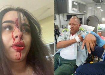 Solicitan prisión preventiva a implicados, donde mujer hirió con bisturí agentes de la Digesett en Aeropuerto del Cibao