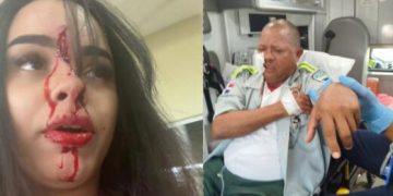 Solicitan prisión preventiva a implicados, donde mujer hirió con bisturí agentes de la Digesett en Aeropuerto del Cibao