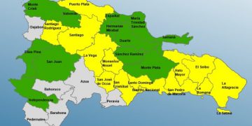 COE vuelve a colocar el Gran Santo Domingo y a otra 12 provincias en alerta amarilla