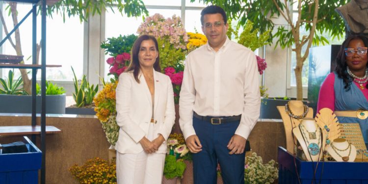 Ministro David Collado recibe visita de la embajadora de los Estados Unidos, Leah Campos