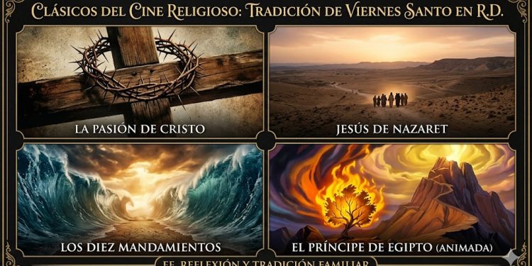 Clásicos del cine religioso marcan la tradición del Viernes Santo en los hogares dominicanos