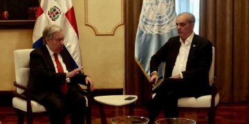 Abinader recibe a secretario general ONU: buscan garantizar seguridad en Haití