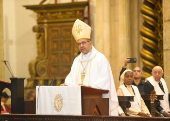 En misa por Juan Pablo Duarte, obispo Morel Diplán llama a aprobar el Código Penal con firmeza