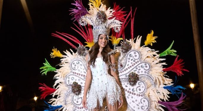 Melissa Núñez lleva el carnaval vegano a la pasarela de Miss República Dominicana Universo 2026