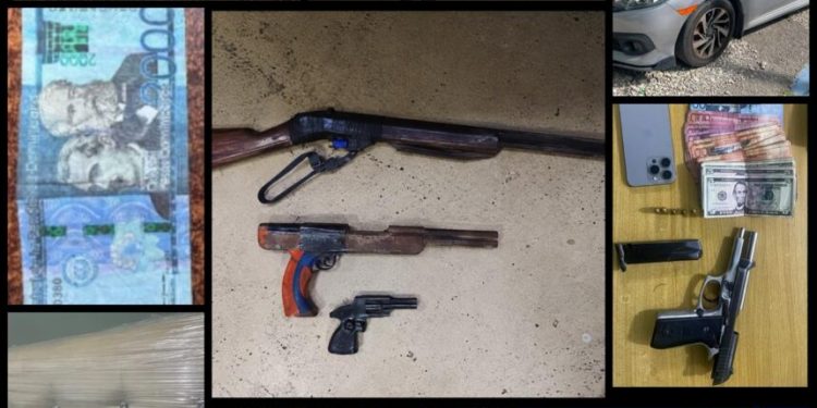 Policía arresta a 13 personas por robos, violencia de género, armas ilegales y falsificación en operativos en Santiago