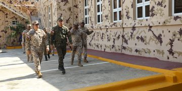 Nuevo director del Cesfront e Inteligencia recorren bases militares en la frontera entre Haití y RD