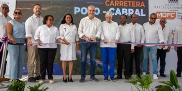 El Presidente inaugura obras en provincias suroeste dominicano