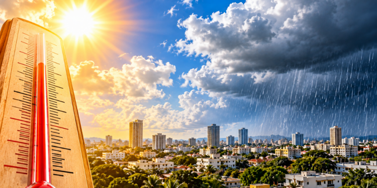 Indomet prevé temperaturas elevadas y aguaceros locales este miércoles