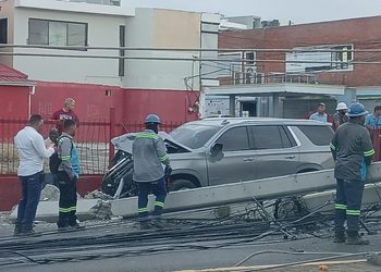 Varias personas resultan heridas tras accidente en la avenida Estrellá Sadhalá de Santiago