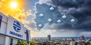 Indomet prevé lluvias locales en varias provincias pese al predominio de un sistema de alta presión