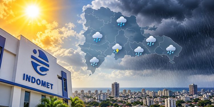 Indomet prevé lluvias locales en varias provincias pese al predominio de un sistema de alta presión