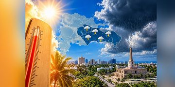 Indomet pronostica temperaturas de hasta 35 °C y aguaceros con tronadas en varias provincias